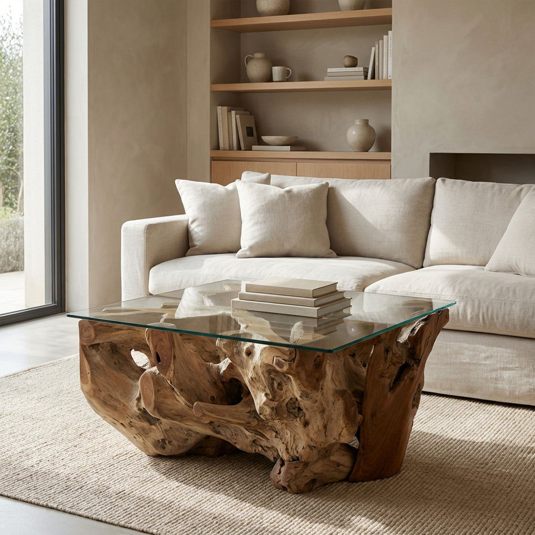 Mesa Raiz Rimba Quadrada 80CM