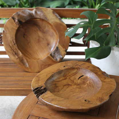 Centro de Mesa Jati 50cm — centro de mesa artesanal em madeira — imagem 4 — Balai