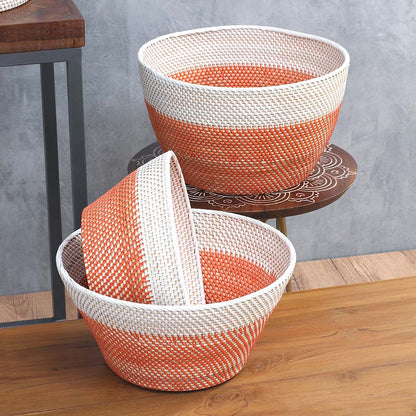 Cesto Zaira — cesto artesanal em rattan fibra natural — feito à mão Bali — Balai