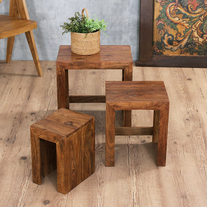 Mesa Kaaleen — mesa de madeira teca artesanal — móveis naturais indonésia — imagem 2 — Balai