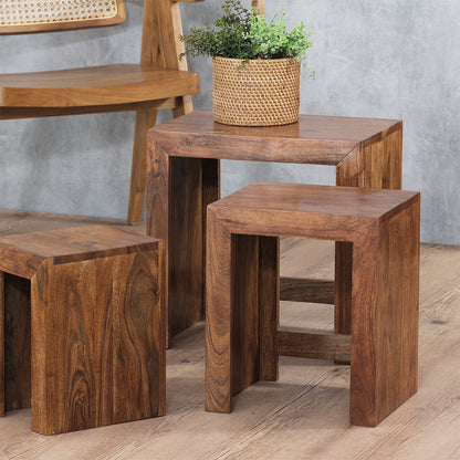 Mesa Kaaleen — mesa de madeira teca artesanal — móveis naturais indonésia — imagem 6 — Balai