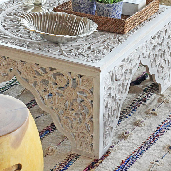 Mesa de centro White Carve