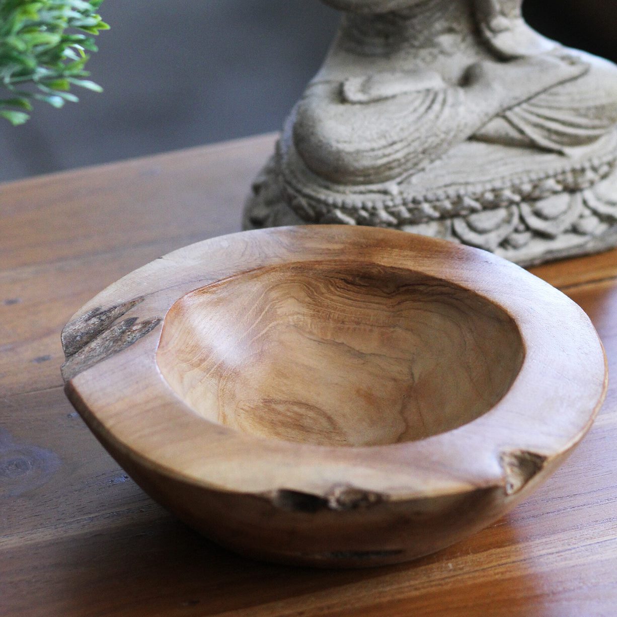 Bowl Pram — bowl decorativo artesanal — madeira natural indonésia — imagem 4 — Balai