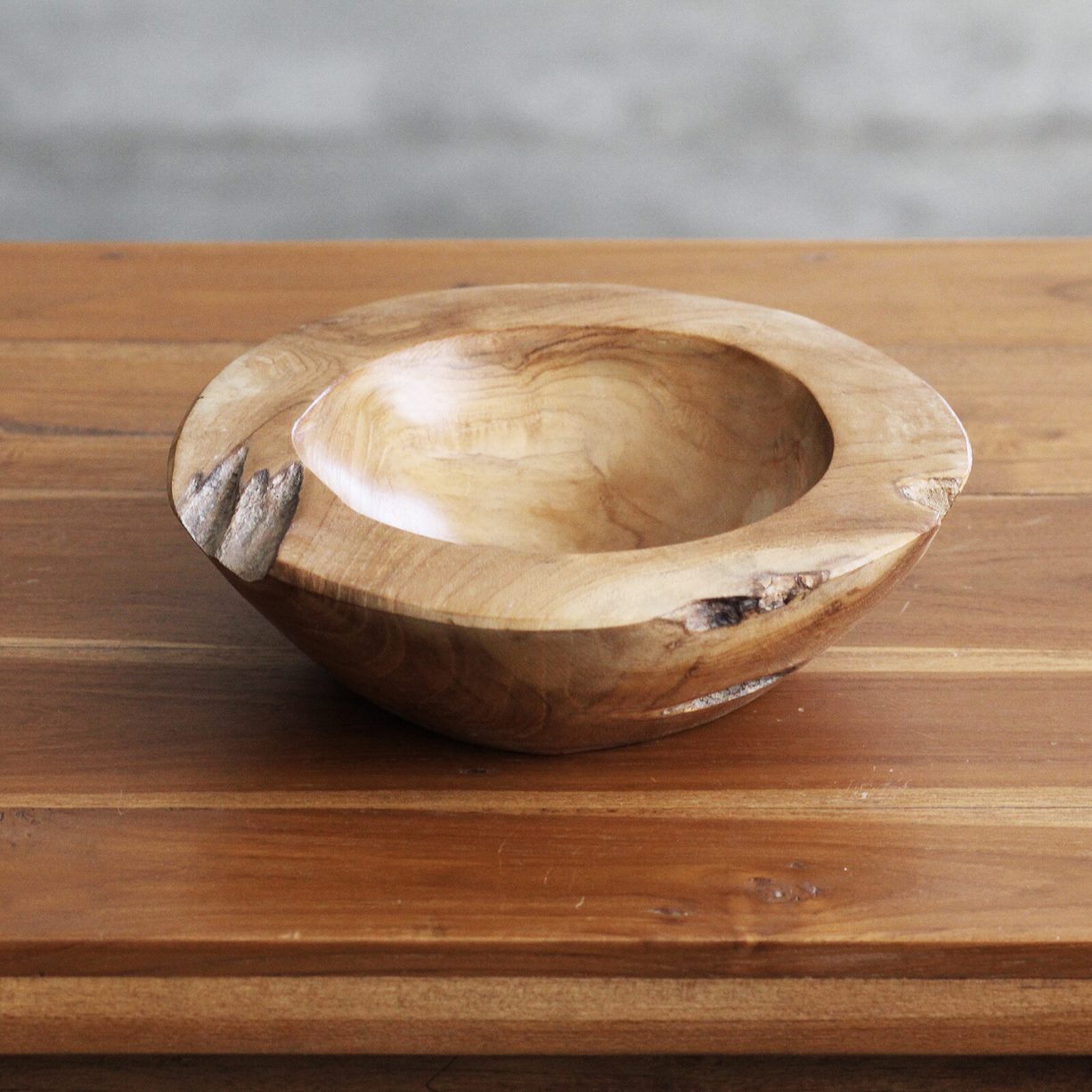 Bowl Pram — bowl decorativo artesanal — madeira natural indonésia — imagem 2 — Balai
