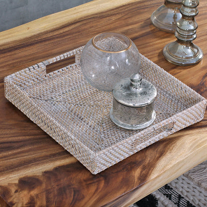 Bandeja Rattan Quadrada